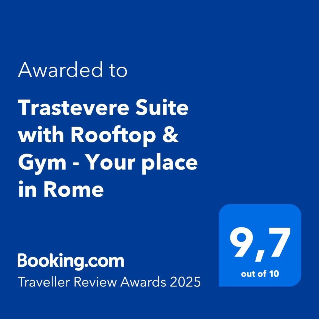 Aurealiving - Trastevere Suite With Rooftop & Gym, Your Place In Rome Exterior photo